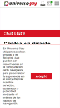 Mobile Screenshot of chat.universogay.com